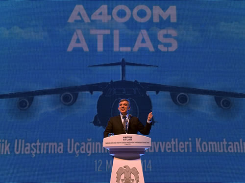 President Gül Attends Hand-over Ceremony of A400M Plane to Air Force